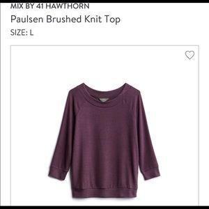 41 Hawthorne knit top size large